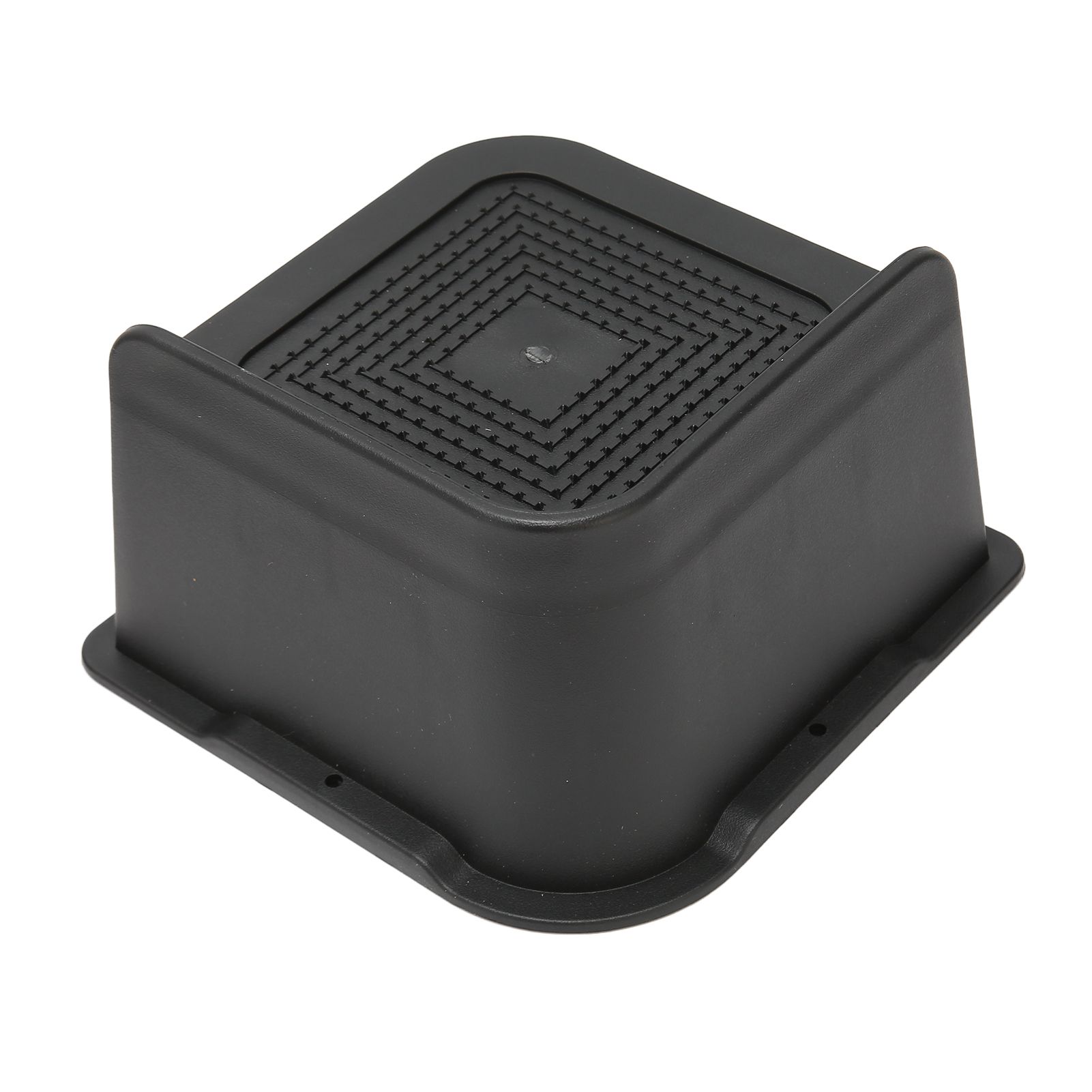 4PCS Bed Risers ABS L Shape Anti Slip Chair Leg Extra Lifts Furniture Riser Stand Blocks for Desk Cabinet Sofa Couch Tables Black 7.6cm/3in