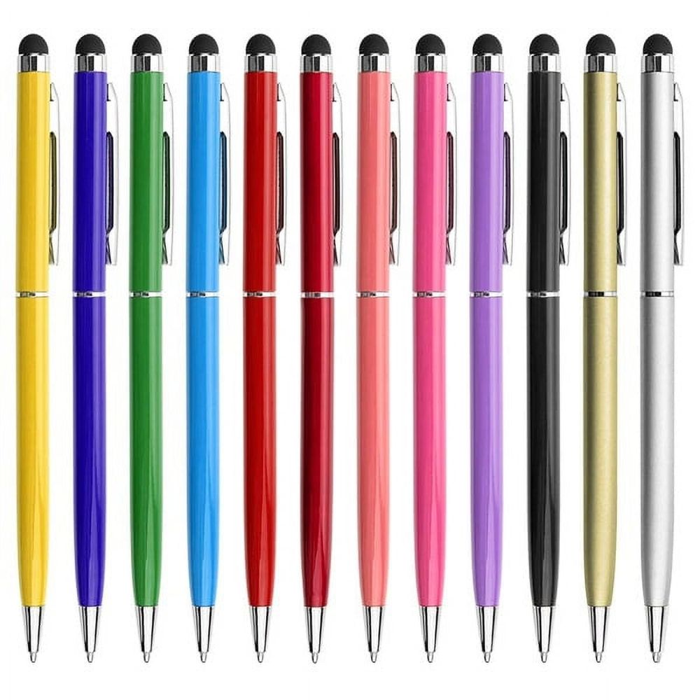 12 Pack Universal Stylus Pen Touch Screen Colorful Stylus Pen for Smartphone Tablet
