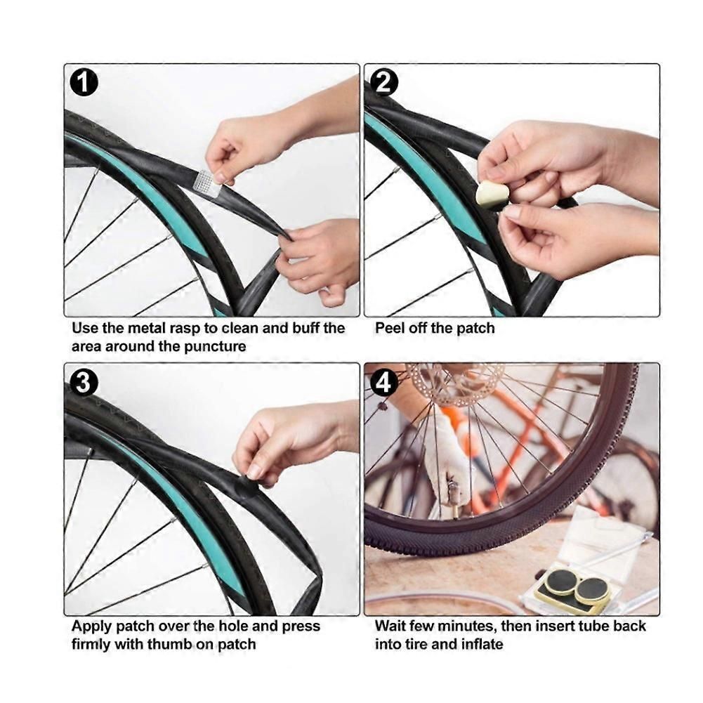 Bicycle Inner Tube Repair Kit Bicycle Glue-Free Tire Repair Agent Tire Tie Rod Repair Kit Bicycle Quick Tire Repair Kit — image 3
