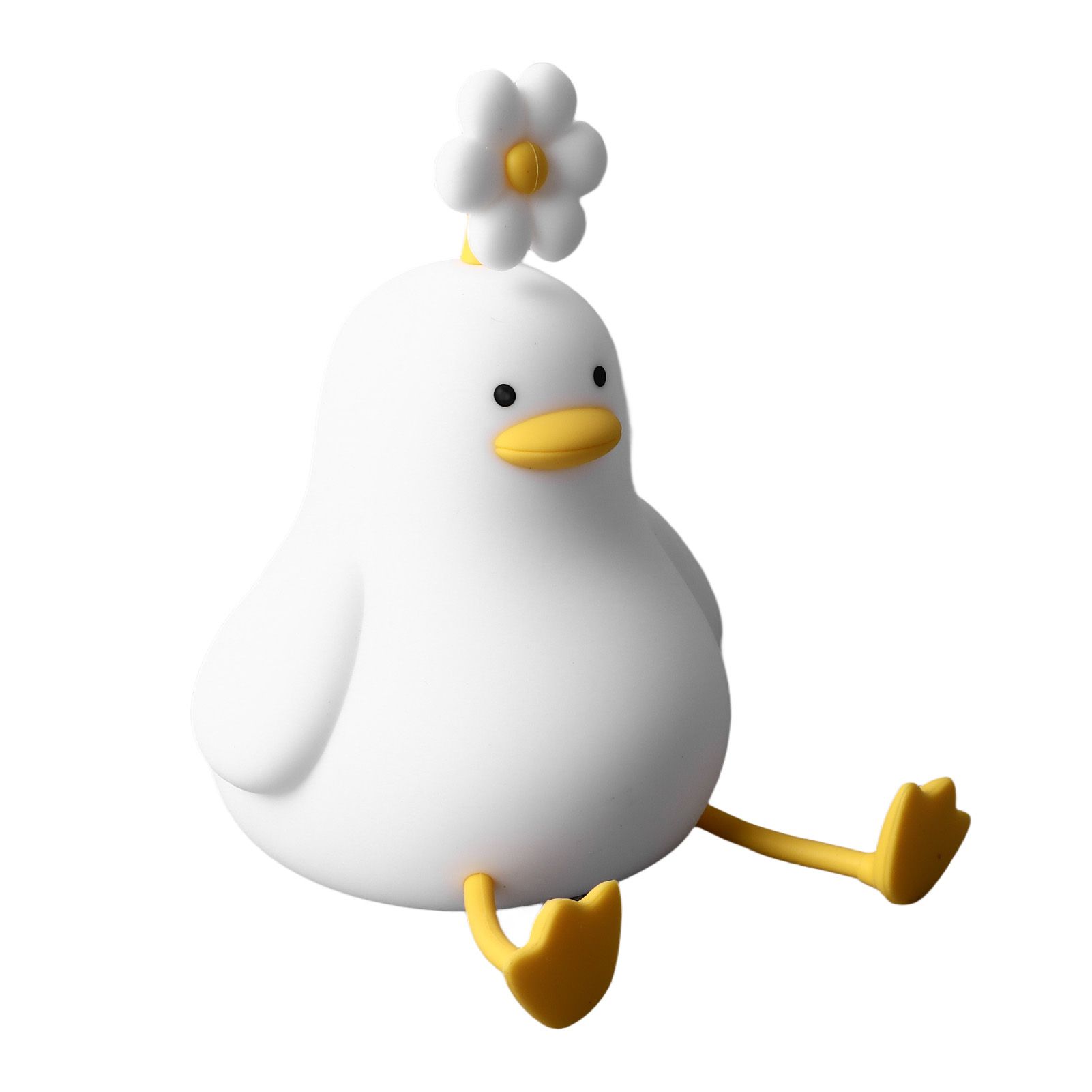 Flower Duck Night Light Cute Duck Light 1200mAh Rechargeable Cute Lamp for Kids Boys Girls Women Bedrooms Living Room Kawaii Decor