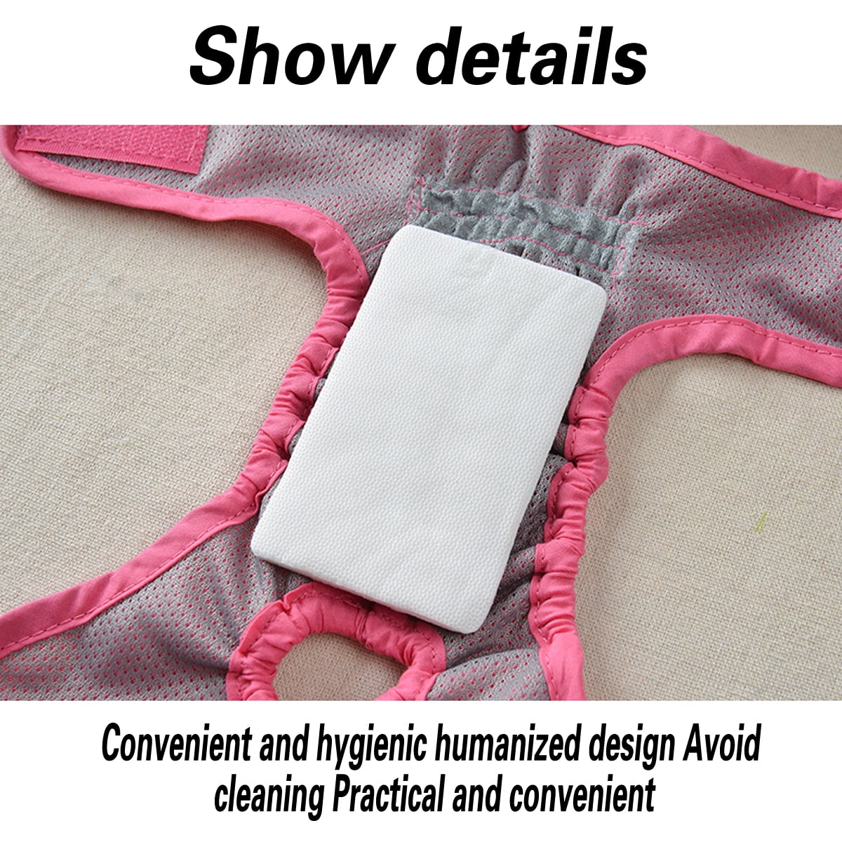 Comfortable Dog Underwear Dog Diapers Pants Male Female to Put On/Off Breathable Physiological Pants Reusable Sanitary Panties for Small to Large Dogs Pet — image 5