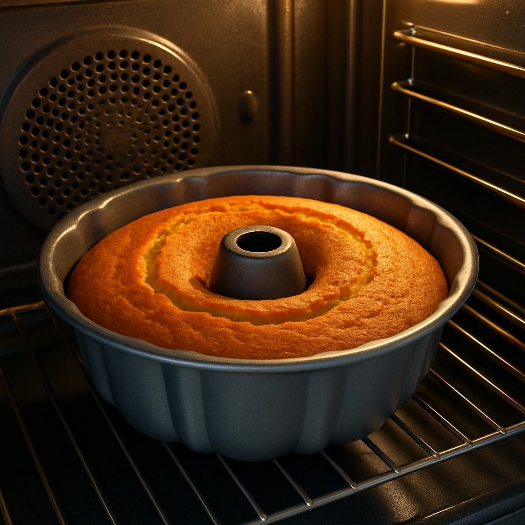 10-Inch Nonstick Cake Pan, Fluted Tube Pan for Pound Cakes, Muffins, Angel Food Cake, Coffee Cake, and More β Easy Release, Dishwasher Safe, Oven Safe, Heavy β image 4