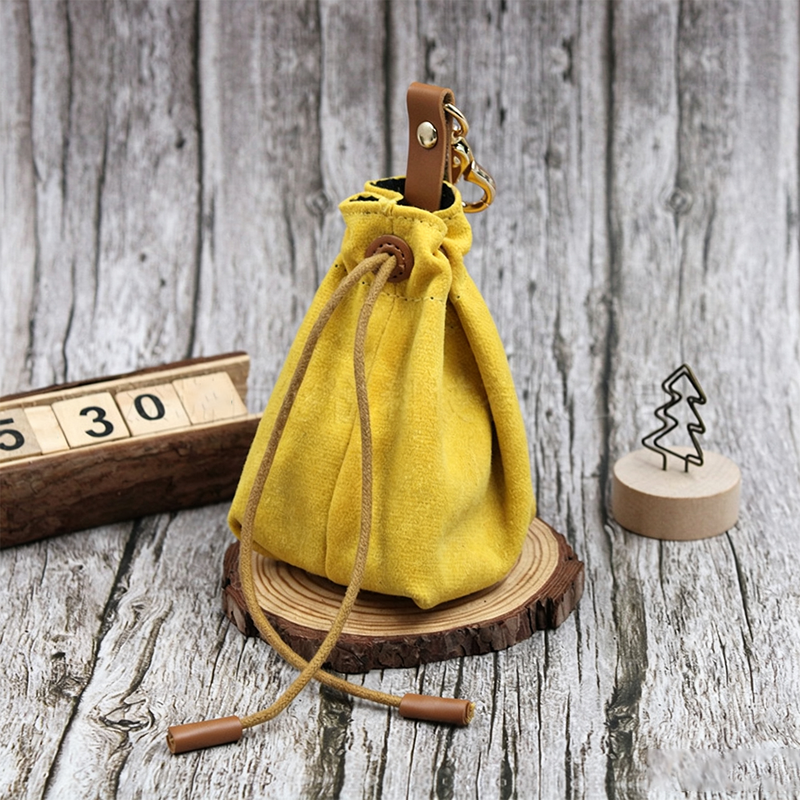 Pet Food Storage Drawstring Bag, Outdoor Training Treat Pouch-yellow — image 2