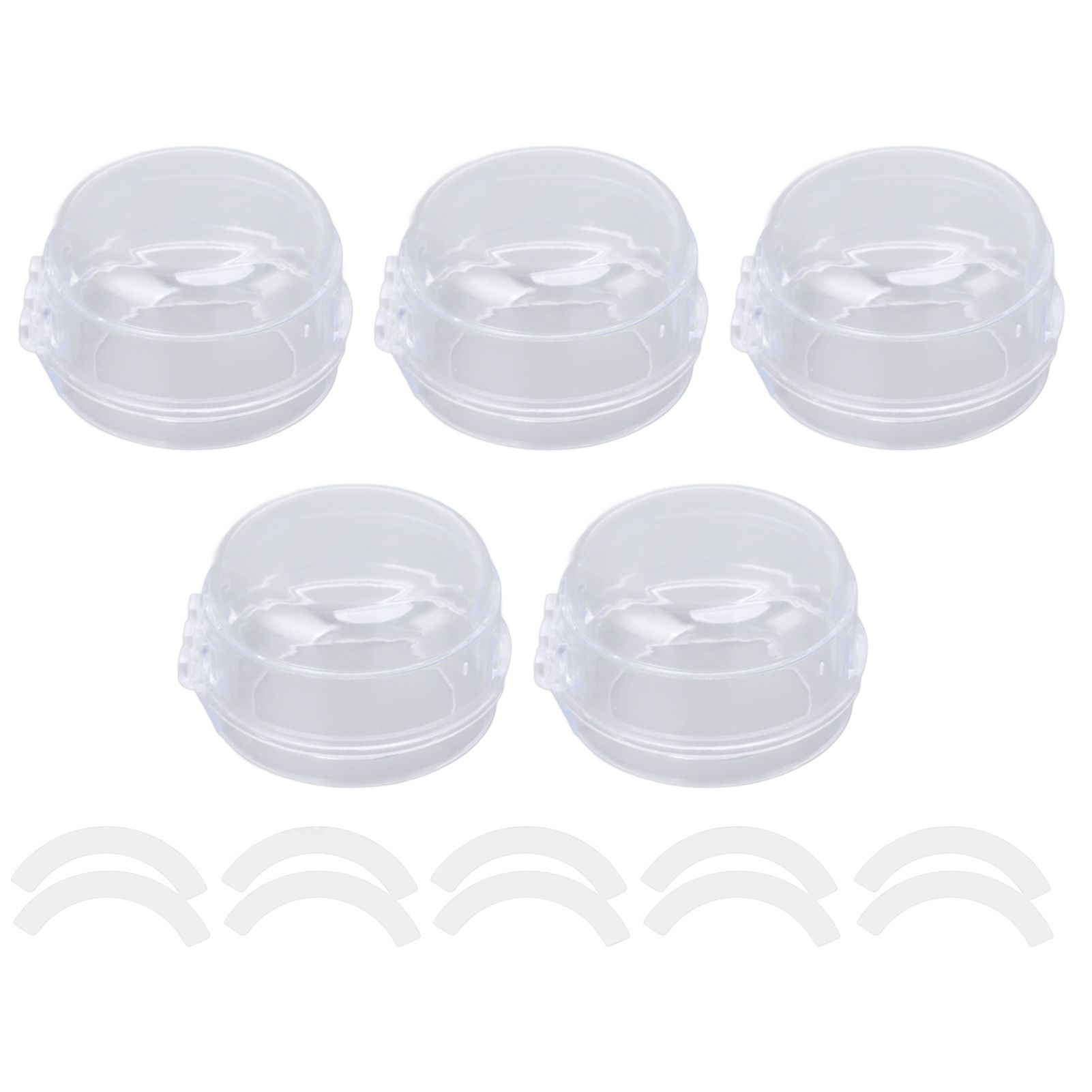 Child Safety Gas Stove Knob Protection Cover High Temperature Resistance Child Proof Oven Knob Cover Transparent White