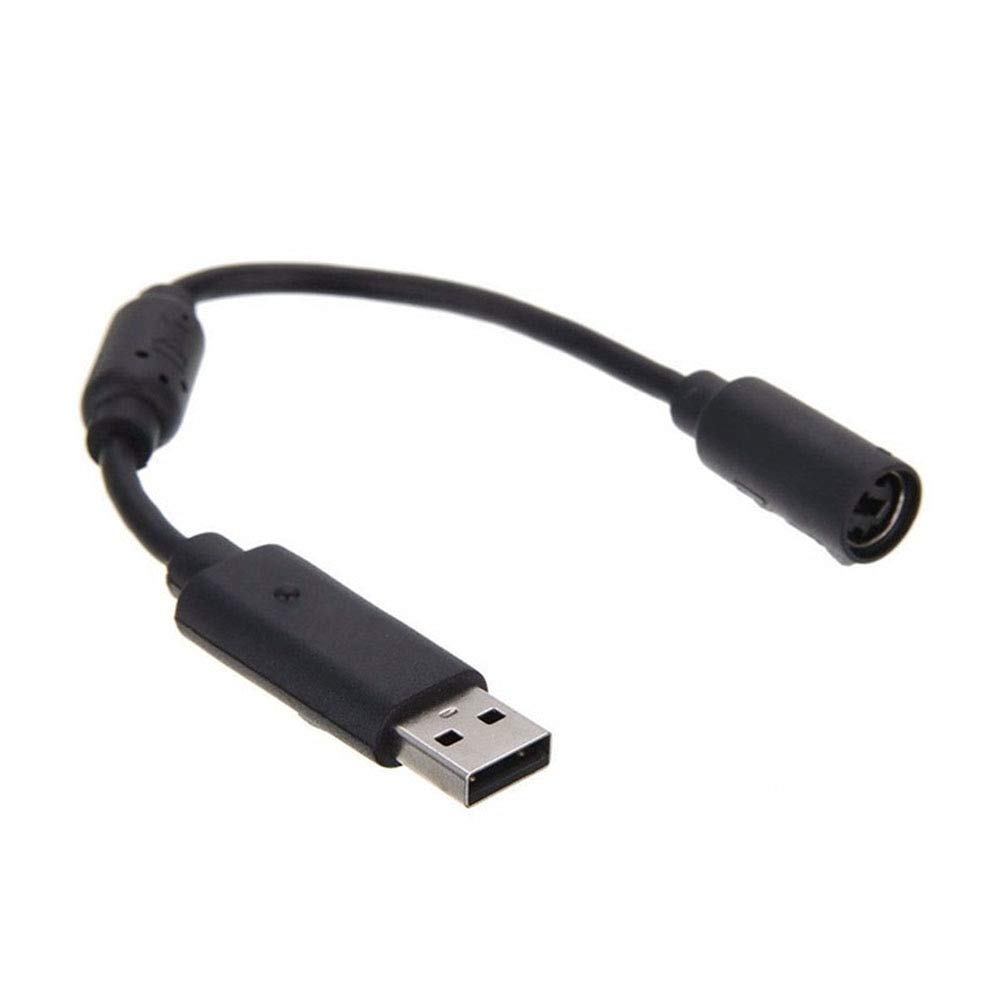 Computer Cables USB Breakaway Cable Cord Adapter for Xbox 360 Wired Gamepad Controller EM88 - (Cable Length Black) — image 3