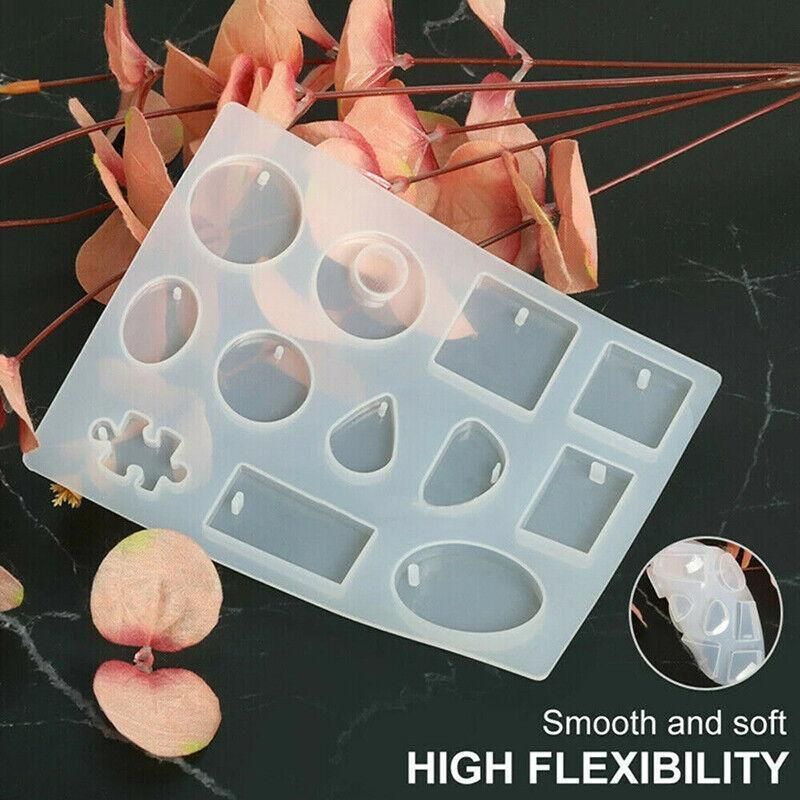12 Silicone Moulds for DIY Jewellery Pendant Resin and Craft Making โ image 6