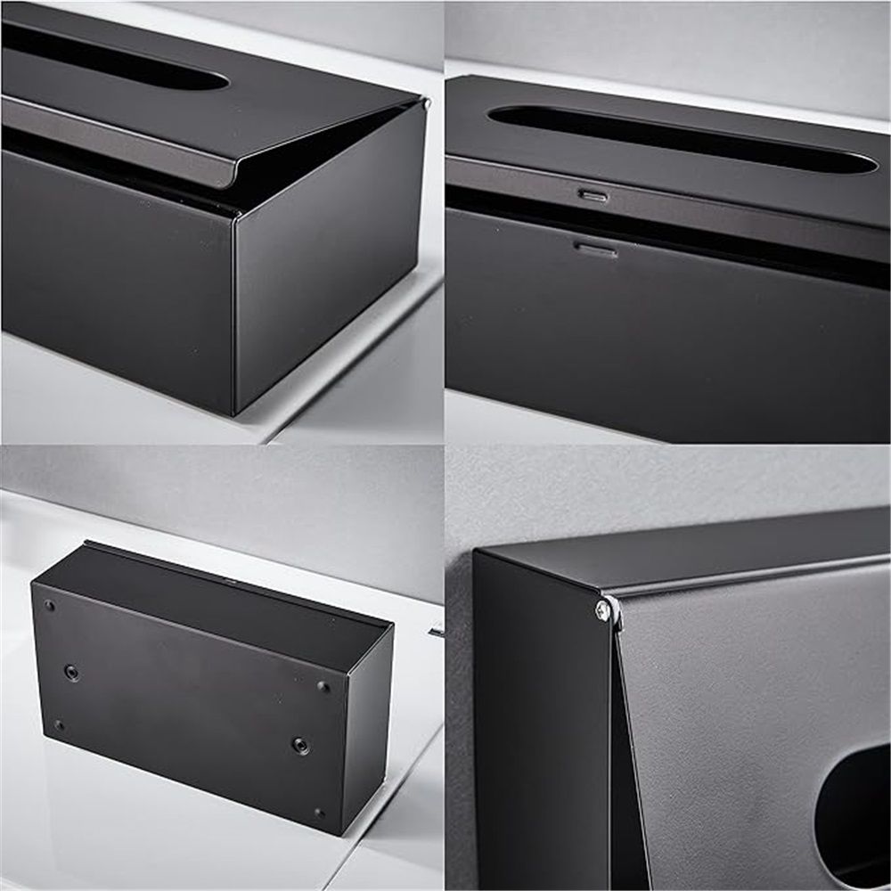 Tissue Box Cover, Rectangular Facial Tissue Holder with Bottom, Decorative Storage Organizer Box for Bathroom Vanity, Countertops, Dressers, Night Stand โ image 3