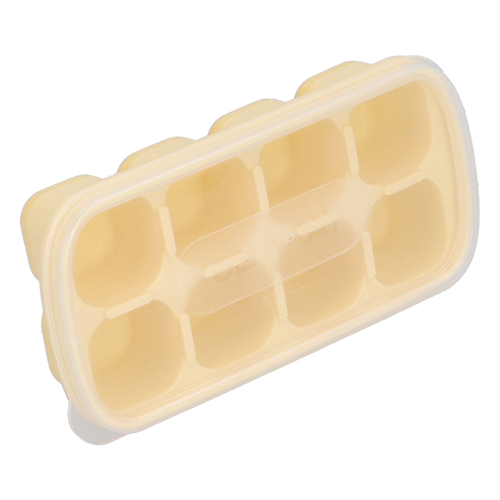 8 Grid Ice Cube Tray with Lid Food Grade Household Ice Cube Mold for Home KitchenYellow โ image 2