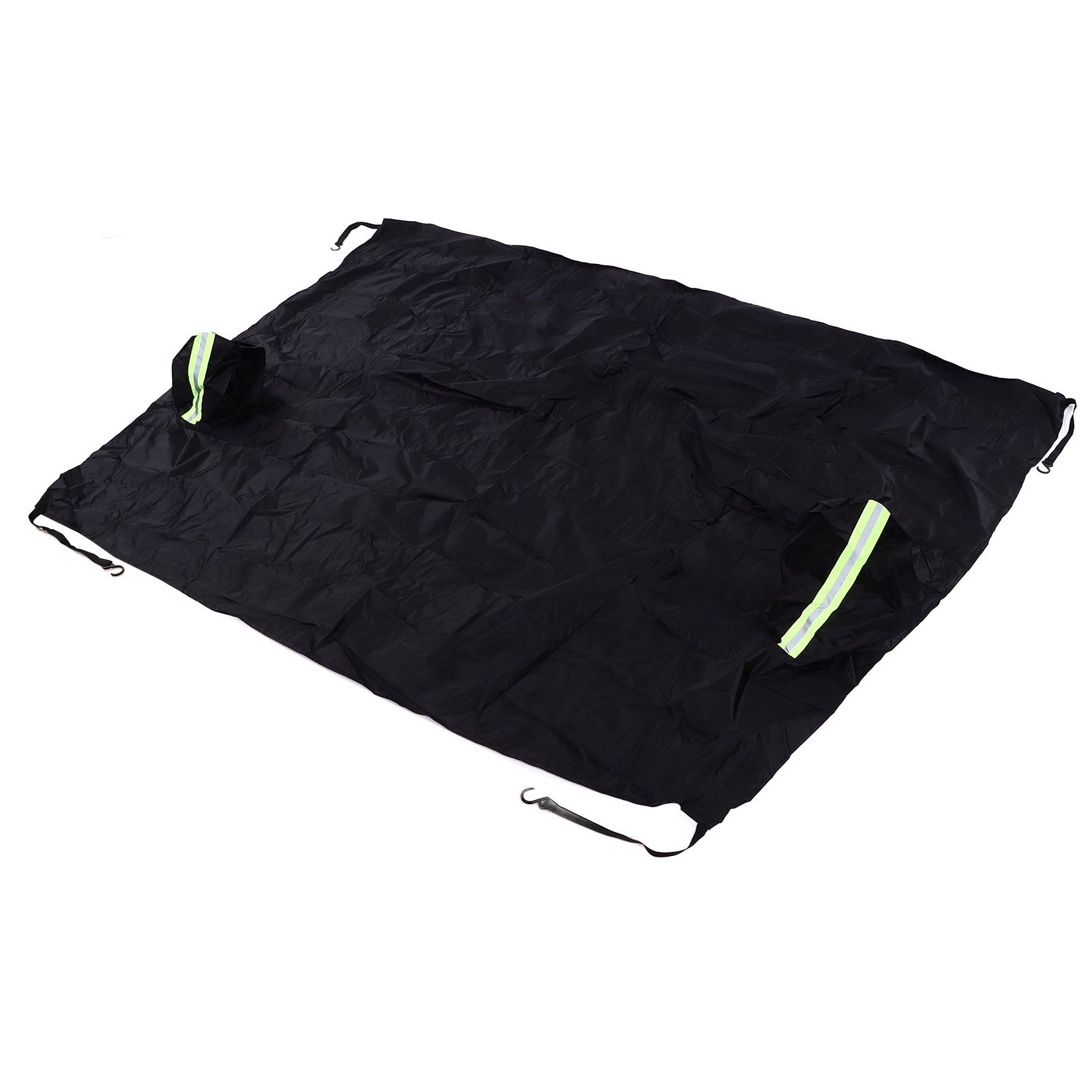 Windshield Cover Waterproof Snowproof Large Coverage Area Universal Windshield Protector with Reflective StripsBlack โ image 5