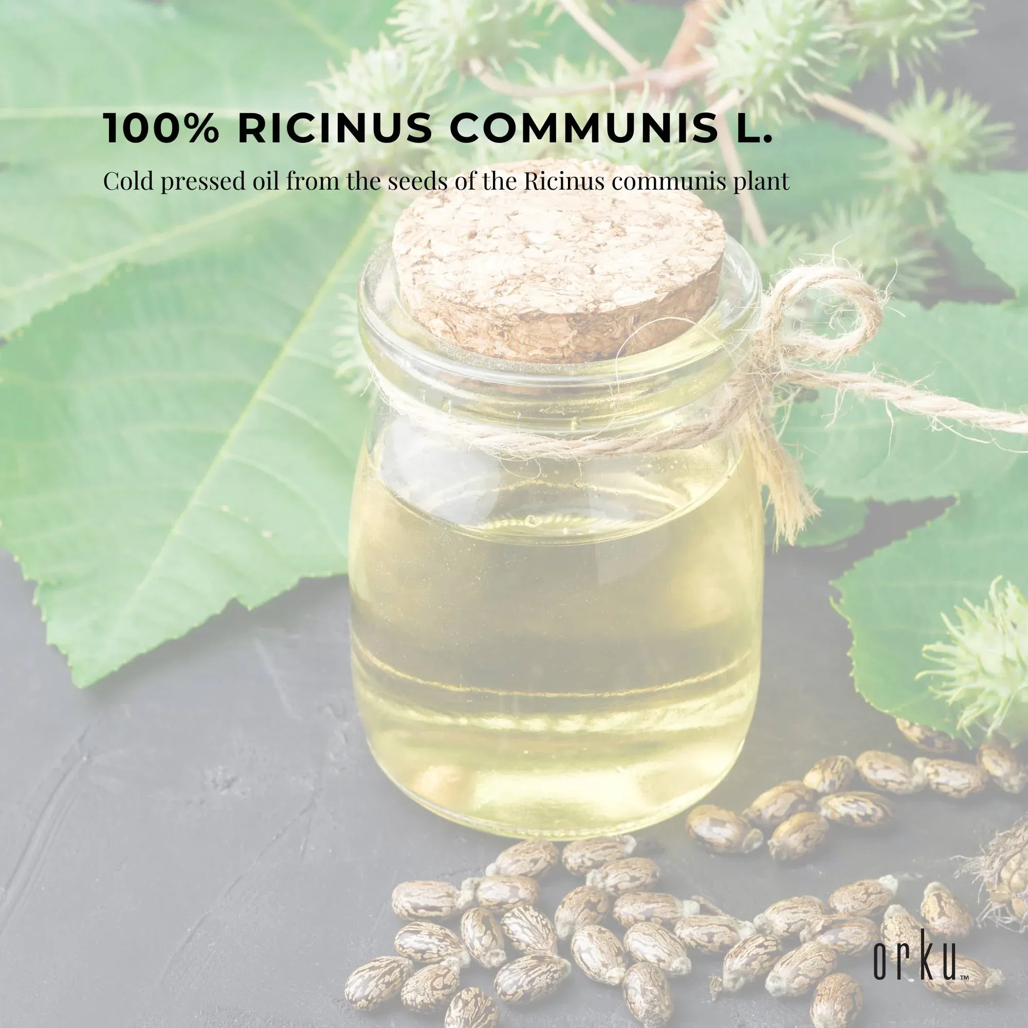 Orku 1.5L Castor Oil Cold Pressed Virgin Hexane Free — image 4