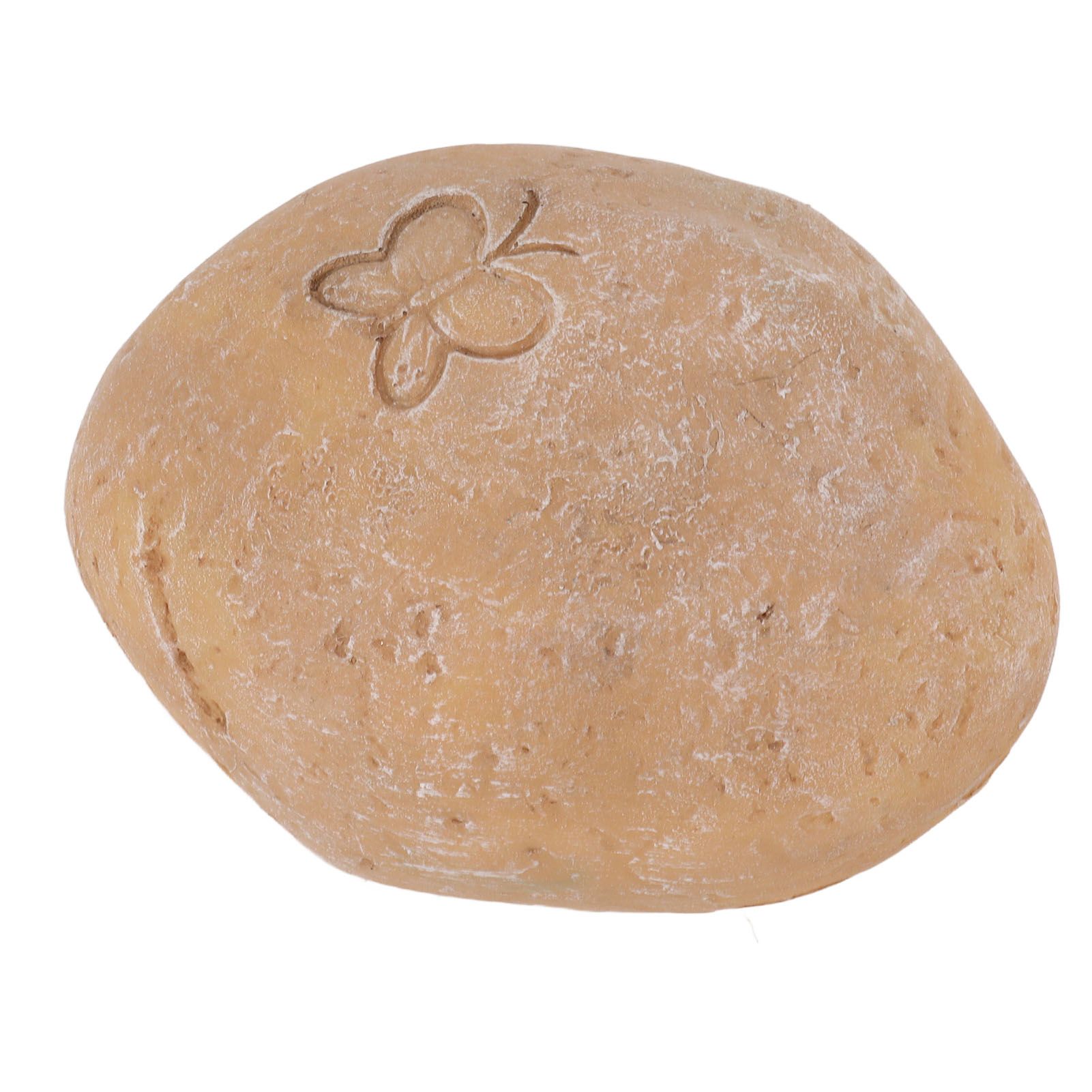 Pet Memorial Garden Stone DIY Butterfly Print Pet Cat Dog Grave Marker Resin Pet Memorial Gift Stone Sand Yellow — image 2
