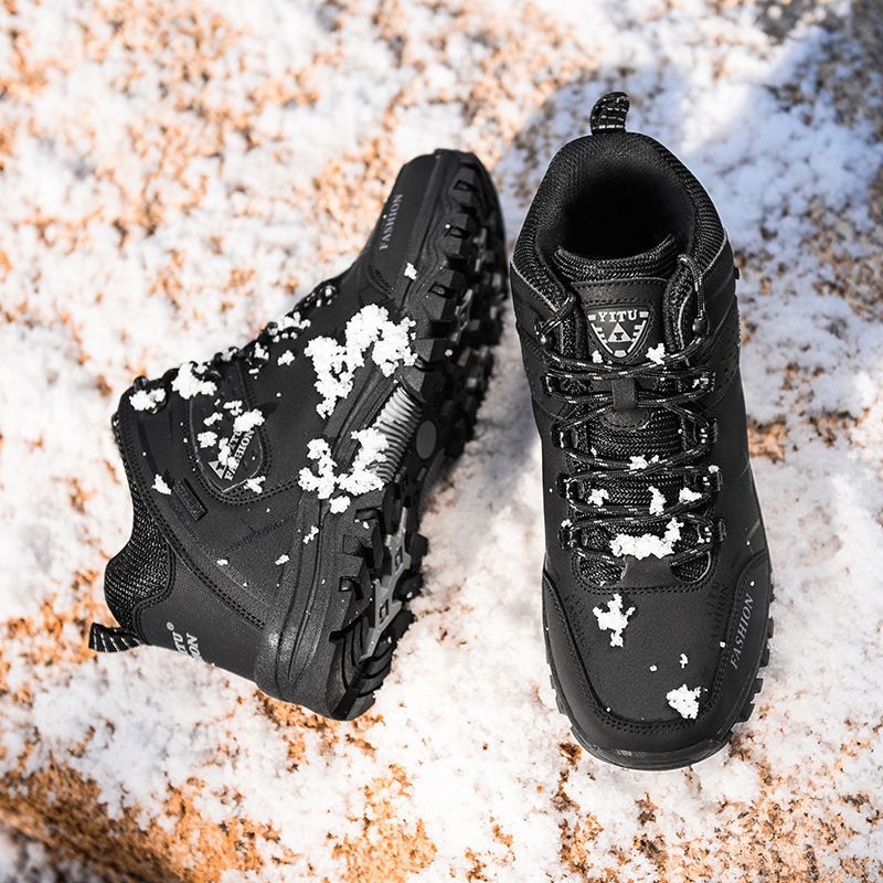 Men Hiking Shoes High Top Warm Winter 8528. Note. 8528 Black 42