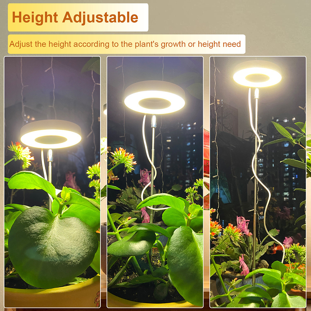 White Full Spectrum LED Grow Light with Telescopic Stake for Indoor Plants โ image 2