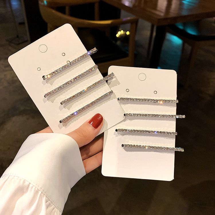 2PCS Stylish Hair Pins for Women | Small Crystal Pins for Thin Hair, Also Ideal for Thick Hair Hematite โ image 2