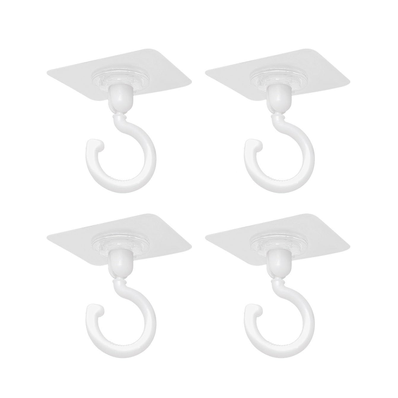 Traceless Wall Adhesive Hook,Rotate 360°Ceiling Adhesive Hook,Waterproof Bathroom Kitchen Heavy Duty Self Adhesive Hooks — image 2