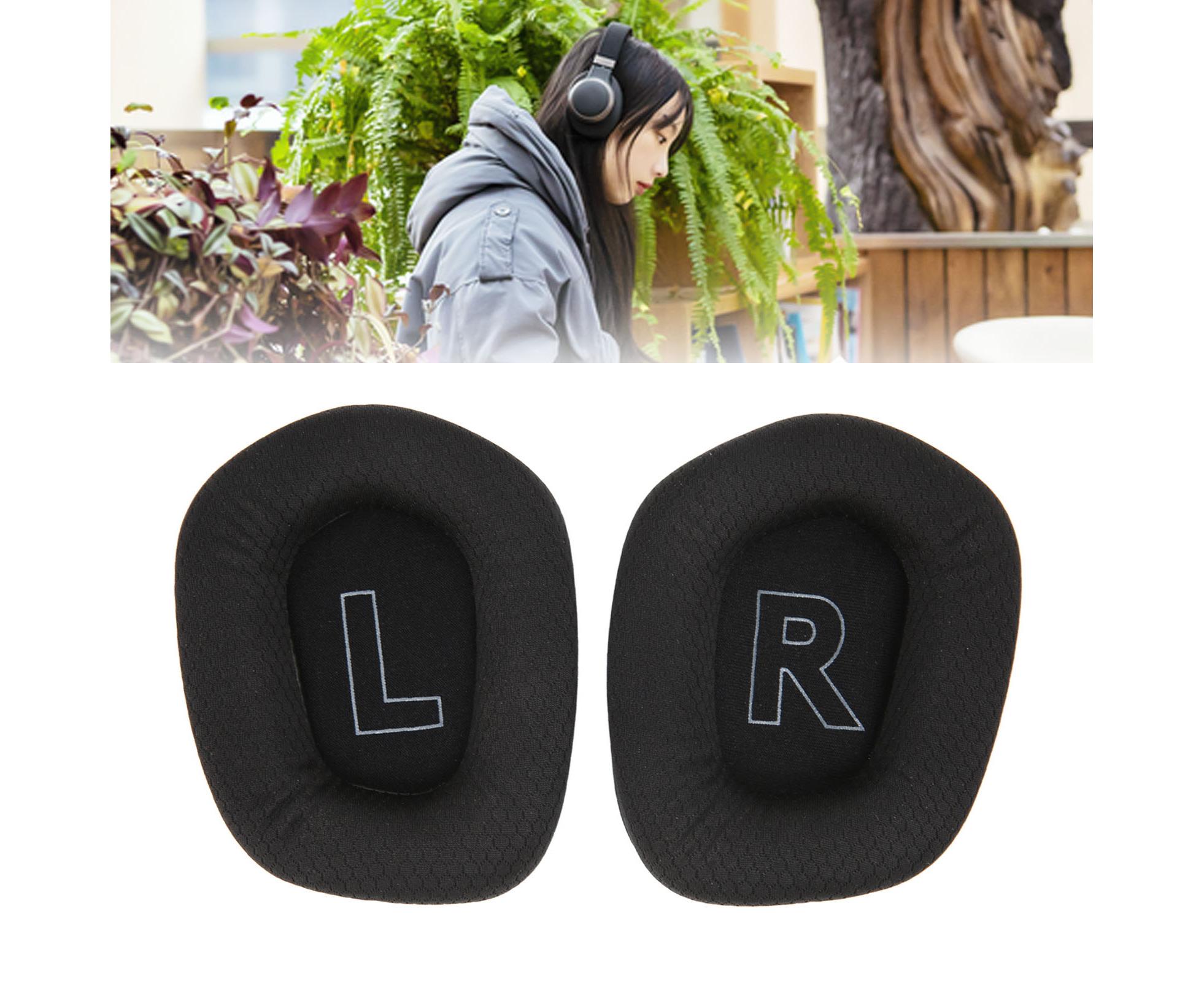 Earpads Cushions Breathable Comfortable Elastic Replacement Ear Pads for Logitech G733 Headphones Black โ image 4