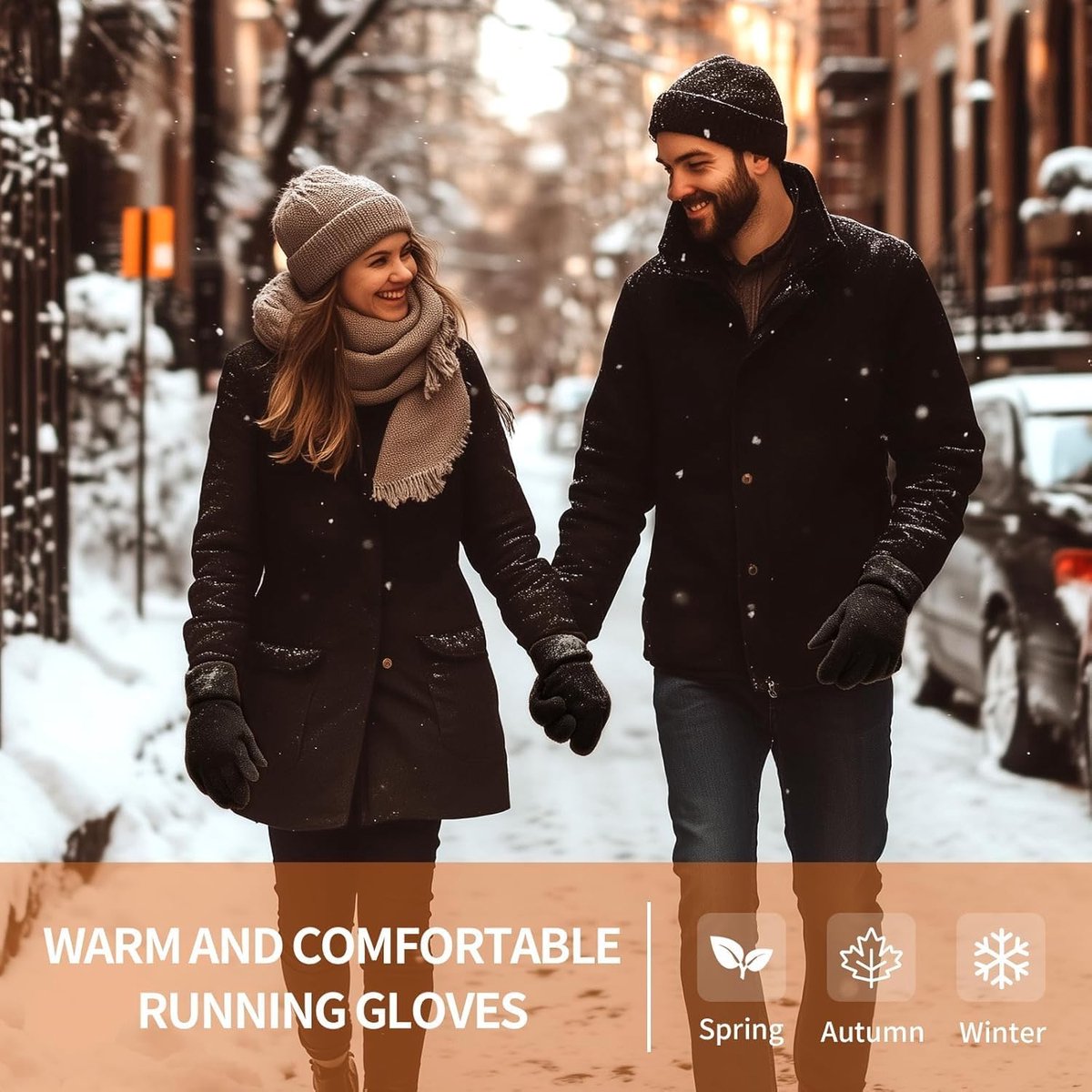 Handlebar muffs - Gloves - Scooter handlebar muffs - Hand warmers for cycling - Winter running gloves for men and women - Touchscreen compatible - Non-slip and — image 2