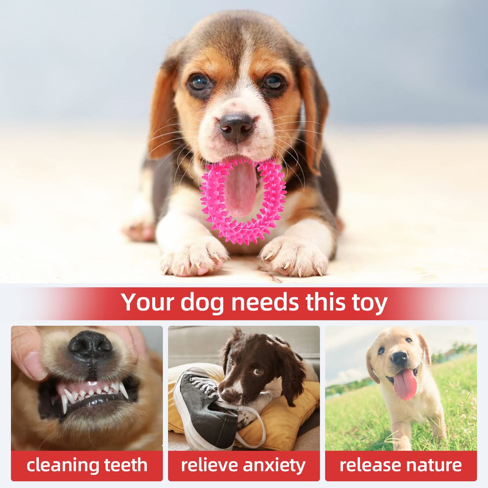 3 Pack Puppy Chew Toys for Relieve Itching and Clean Teeth - Dog Toys for Small Dogs, Puppies Dog Toys โ image 4