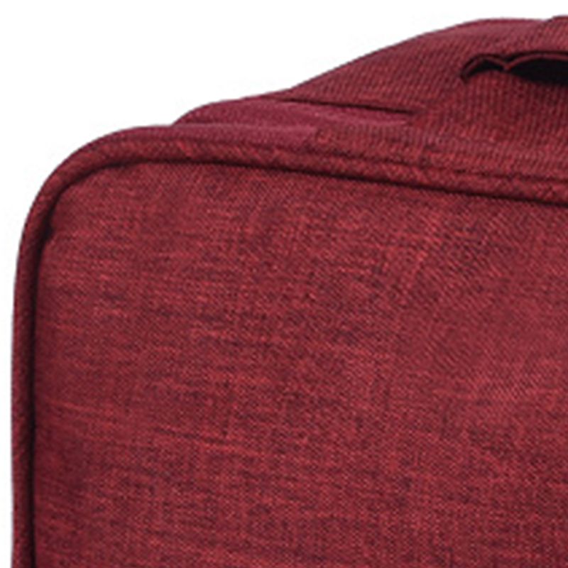 Travel Underwear Organizer Positive Ion Oxford Fabric Large Capacity Travel Bra Organizer for Underwear Women Travel Wine Red โ image 2