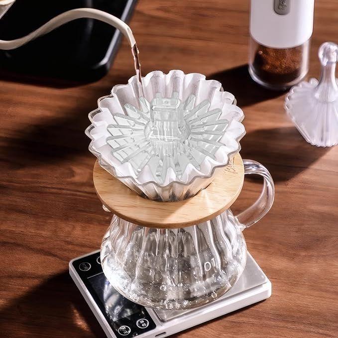 2-in-1 Convertible Style Coffee Filter Shape Fixed Tool For V60 & Basket Pour Over Coffee Filter Paper Assistant – Convenient and Efficient Accessory for — image 4