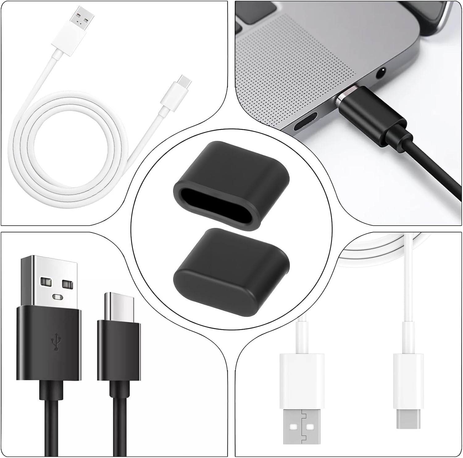 30 Pcs USB C Anti Dust Cover Plugs, Type C Cover Cap USB Port Covers USB Port Protection Caps Anti Dust Plug Charging Ports Covers Protectors for Any Type C โ image 6