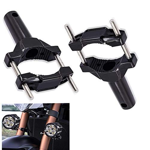 Motorcycle Spotlight Mount Brackets, Motorbike Tube Clamp Turn Signal Indicator Mounting Clamp Fog Light Holder Adjustable(2pcs) — image 5