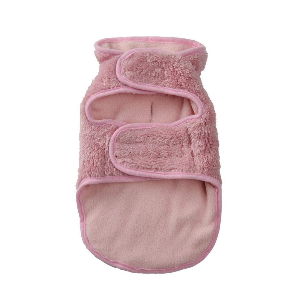Pink XL Dog Fleece Vest, Super Warm & Windproof Winter Coat for Large Dogs — image 4