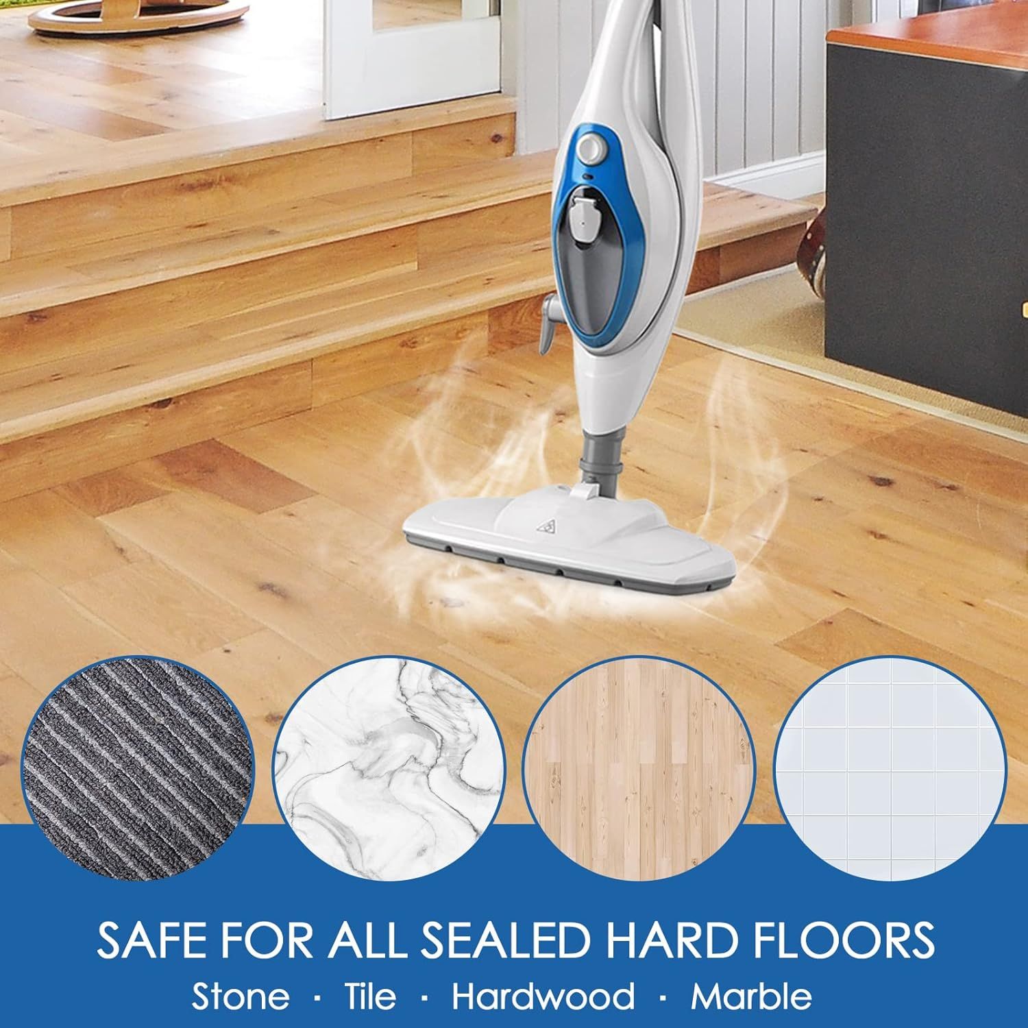 Steam Mop Pads or PurSteam ThermaPro 10-in-1 and ThermaPro 211 Steam Mop Cleaner, Pur steam Mop Replacement Pads Microiber Reusable Steam Mop Pads or Steamer β image 5