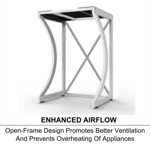 UPGRADE ORIGINAL Dryer Stand Maxi: Portable Dryer Rack Heavy Duty Steel Capacity white for Washer/Dryer/Mini Fridge — image 4