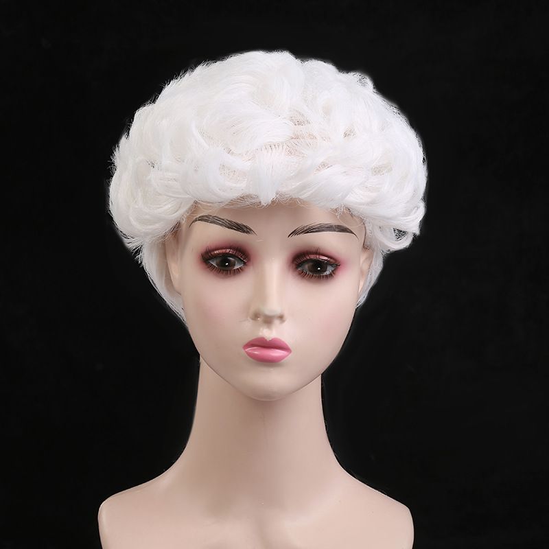2pcs Judge Wig Lawyer Wig Washington Wig Court Wig Powdered Wig Barrister Wig Judge Costume Curly Closure Wig Human Hair โ image 2