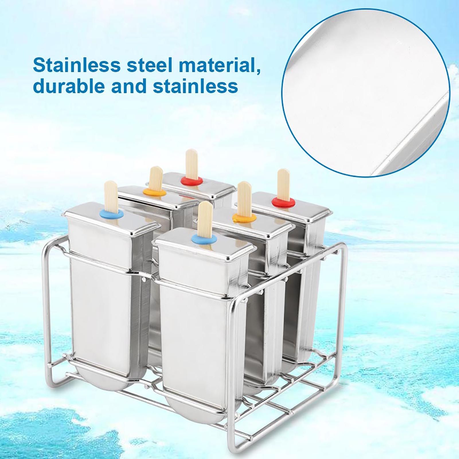 Stainless Steel Molds Ice Cream Industrial Home Kitchen DIY Ice Pop Mould Maker Tool(4#) โ image 5