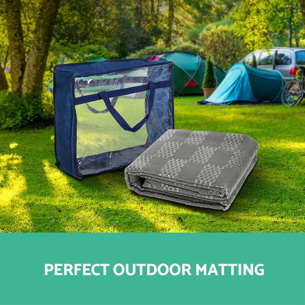 Weisshorn 4x2.5M Annex Matting 600GSM Floor Mats Hollow Design Mesh Caravan โ image 3