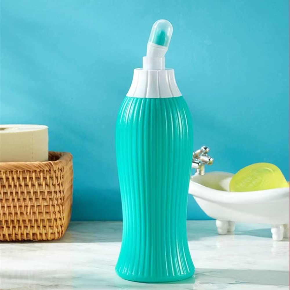 Portable 16oz Manual Bottle for Travel Bidet Sprayer Medical Cleaner Washing Ass (450ml) (2pcs red and green) โ image 2