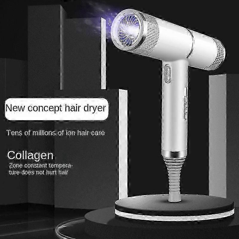 2000W Professional Ionic Hair Dryer with Diffuser Silver Purple — image 2