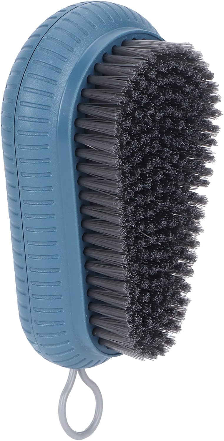 Shower Cleaner Brush, Soft Bristle Cleaning Brush Bath Scrubber for Laundry Stains Clothes Shoe Household Tools Blue