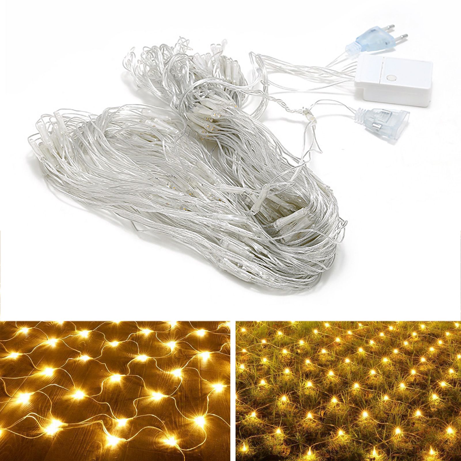 Net Mesh String LED Lights 4.9x4.9ft Waterproof Outdoor Christmas Net Lights for Christmas Outdoor Wedding โ image 3
