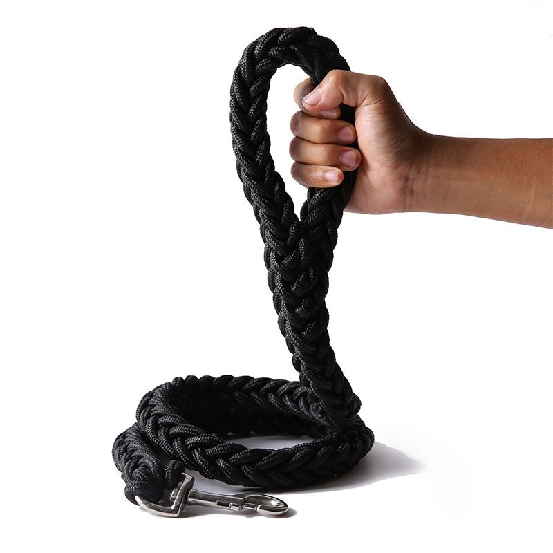 Nylon Dog Leash 8 Strand Braided Pet Walking Rope Army green M-rope length 1.3m thick 2.0cm โ image 6