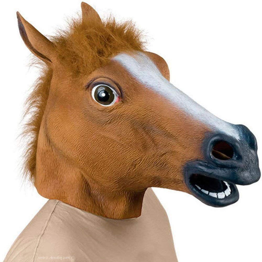 Latex Horse Mask, Halloween Animal Masks Horse Masks Costume Party Mask Adults Perfect for Masquerade Parties, Gifts โ image 2