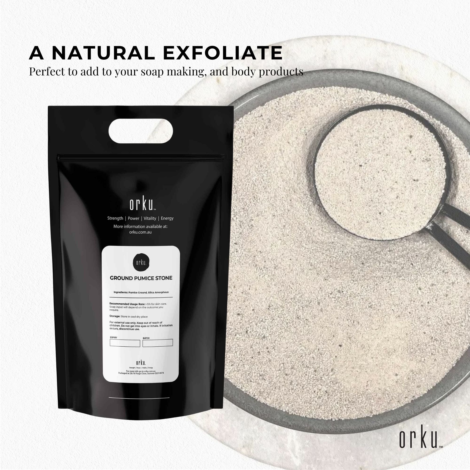 5Kg Ground Pumice Stone Granular Powder Eco Exfoliant Body Scrub Soap Additive β image 4
