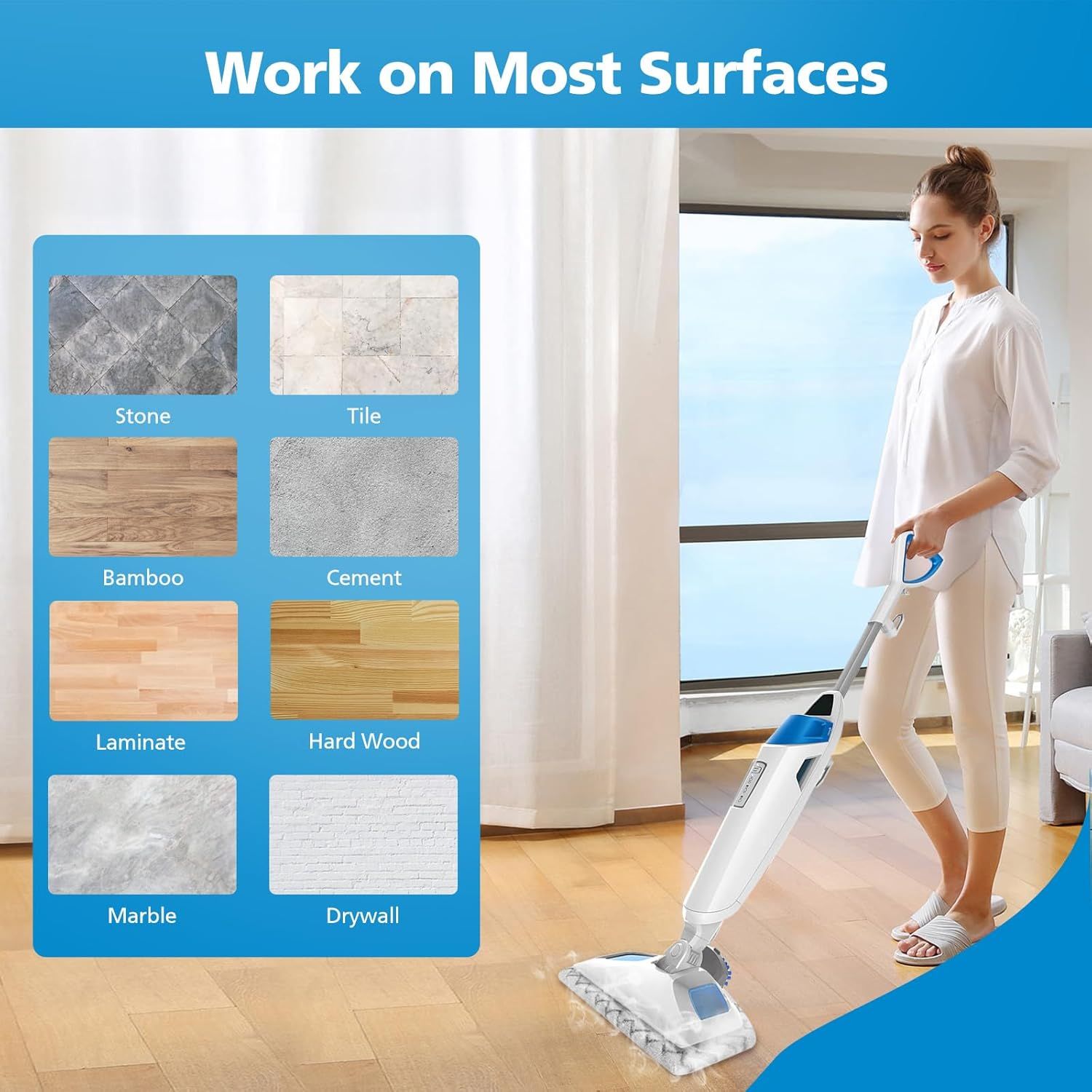 6 Pack 1940 or Bissell Steam Mop Pads or Bissell Powerresh Steam Mop 1806 1544 1440 2075A 2685A 1940W 19404 Series, Model 19402 19408 1940a 1940 1940q 1940t — image 6