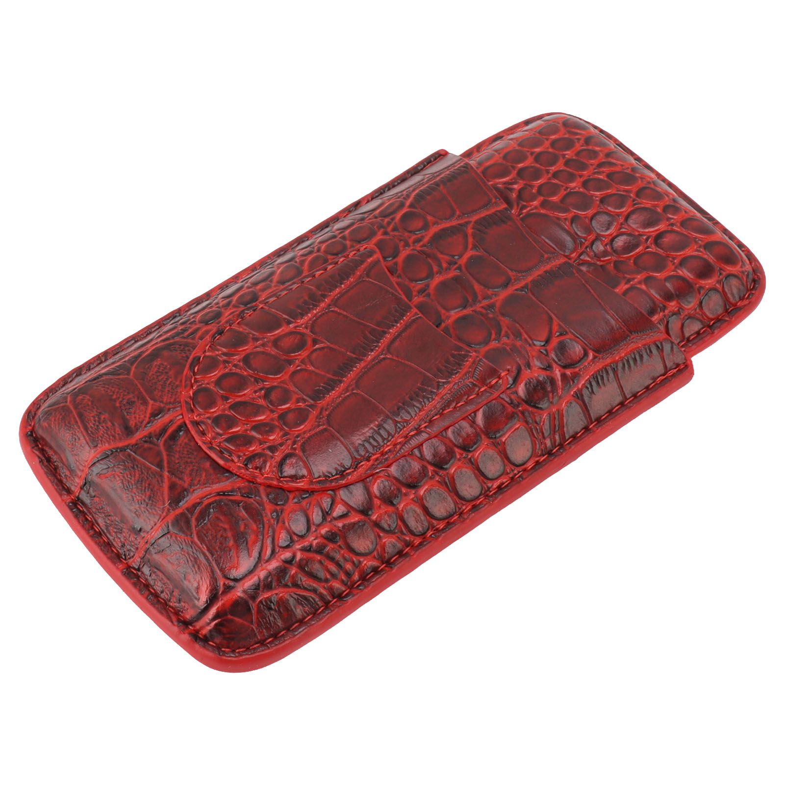Travel Cigar Case Leather Soft Touch Fashion Appearance Portable Cigar Pouch for 3 Cigars 74 — image 3