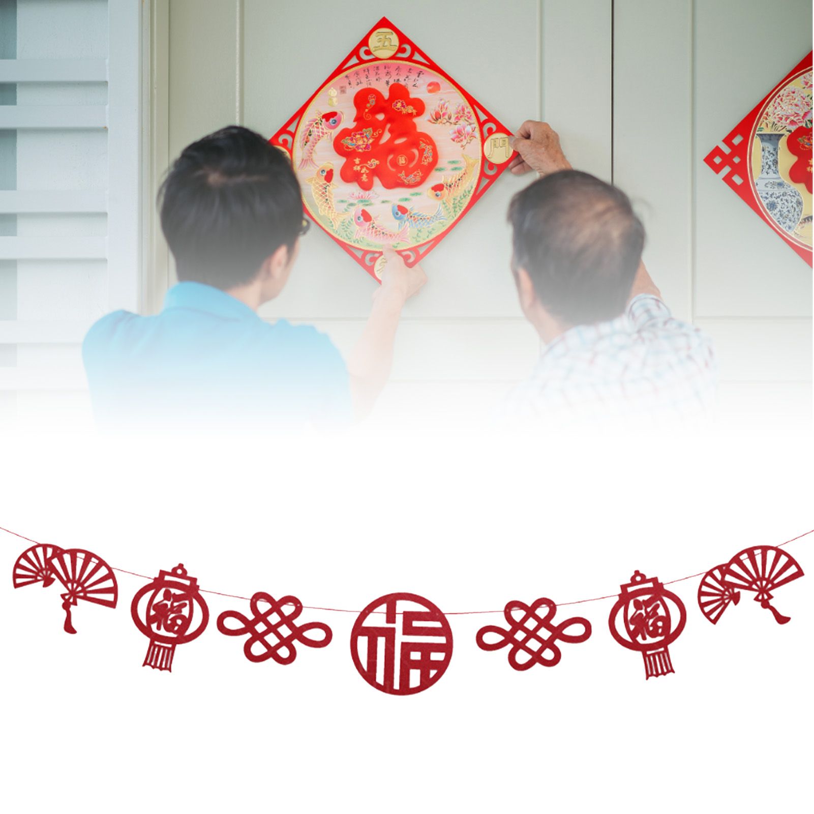 2023 Chinese New Year Banner Vivid Color Reusable Hanging Chinese Party Decoration for Shopping Malls Streets Companies Accessories โ image 6