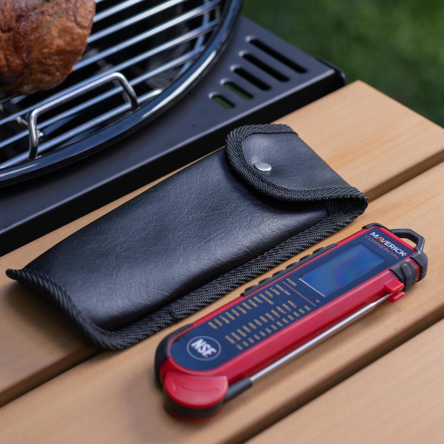 Protective Leather Case for PT-100 Thermocouple Thermometer – Ctom-Fit Holder with Snap-Close Cover, Belt Loop & Padded Interior for Professional e — image 5