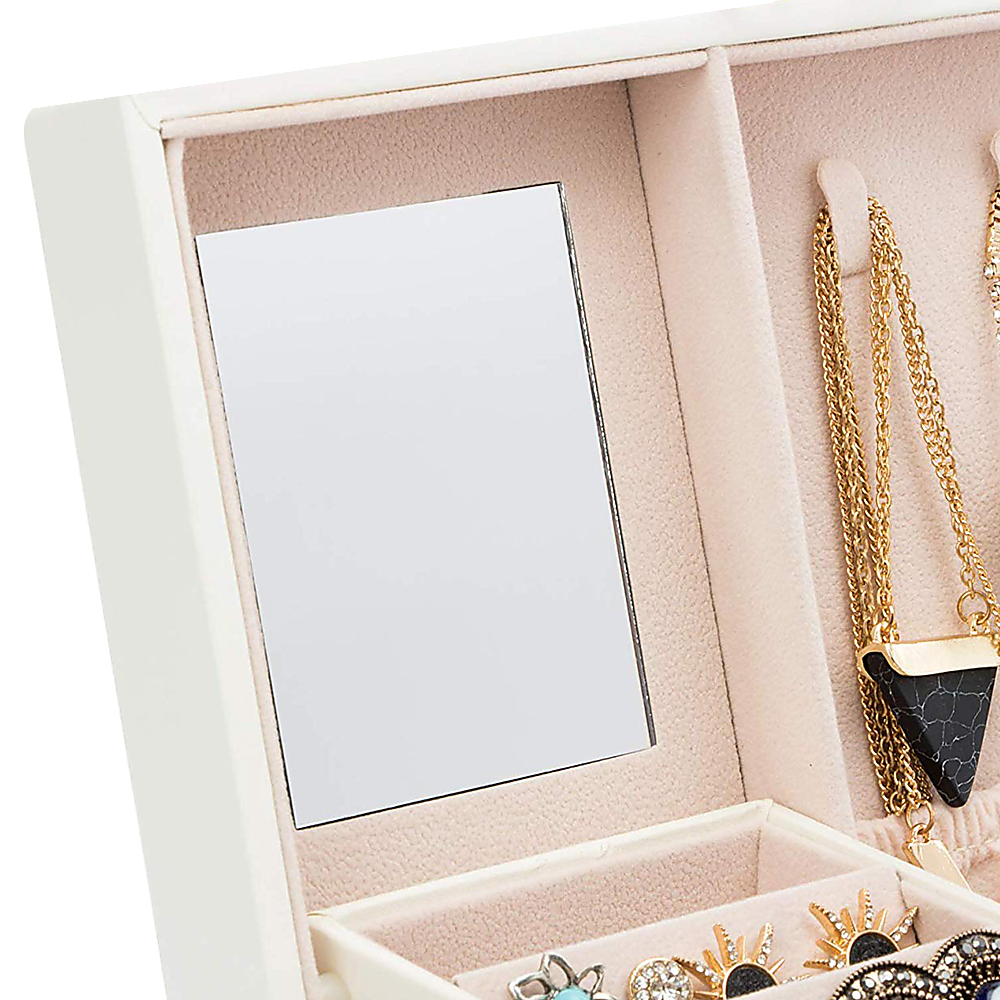 Jewellery Storage Box Girls Rings Necklaces Display Organiser Storage Case — image 4