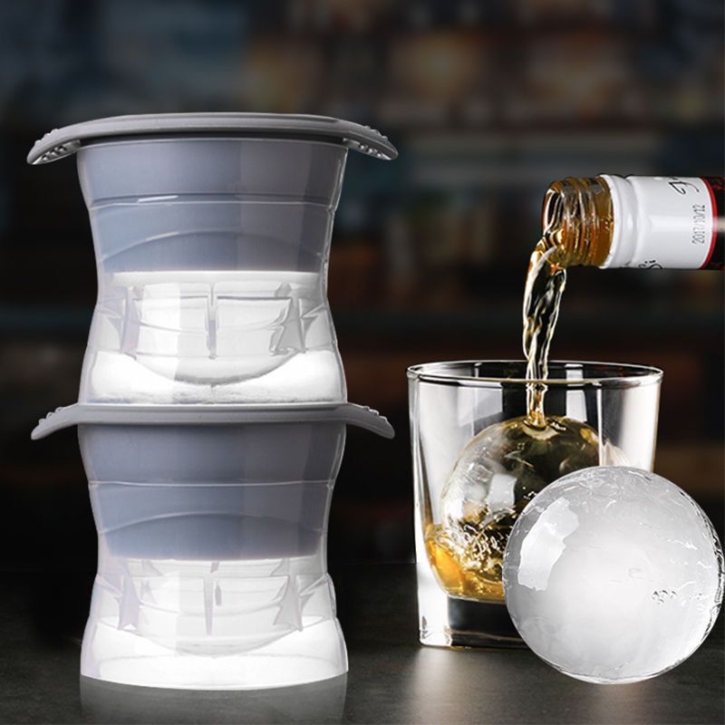 4PCS Round Ice Cube Mold,Sphere Ice Cube Mold, Makes 5CM (2 Inch) Ice Cube Balls - Reusable Circle Ice Cube Mold — image 5