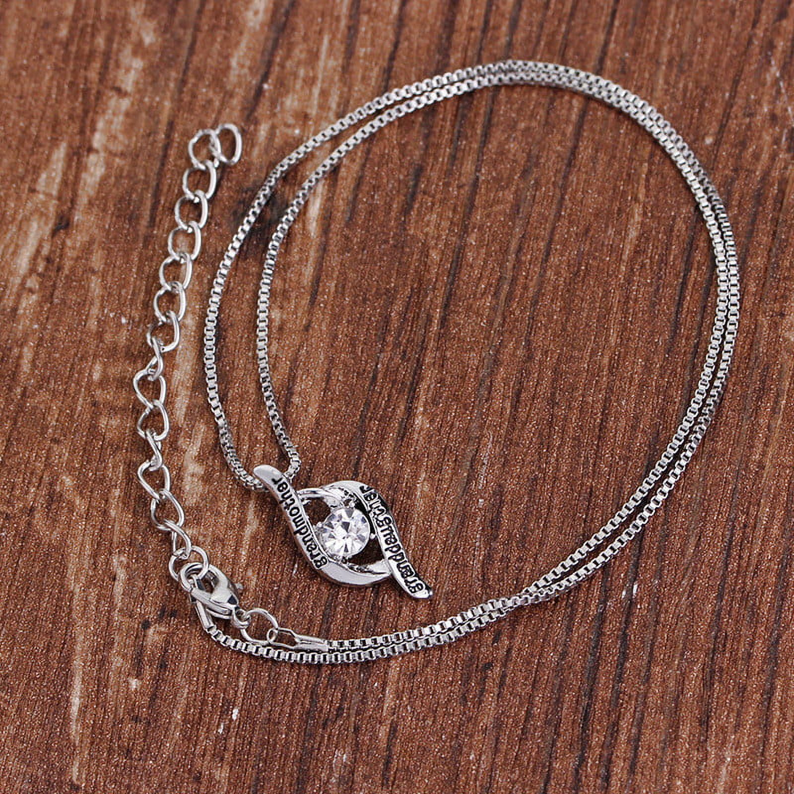 Best Gifts for Women, Mother's Day Gifts for Grandma 925 Silver Mom Necklace Birthday Mother Day Jewelry Gifts for Grandma from GrandDaughter GrandSon — image 3
