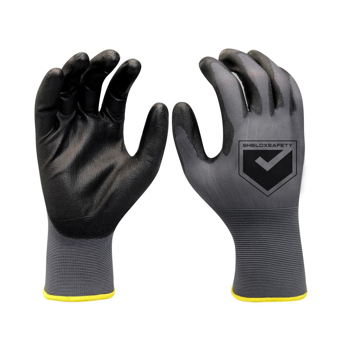 24 Pcs Work Gloves PU Coated General Purpose Hand Protection Garden Mechanic