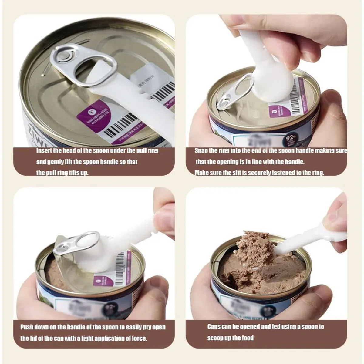 Pet Food Spoon Multifunctional Can Spoon Dog Shovel Ice Cream Cat Spoon Safe - Pink — image 5