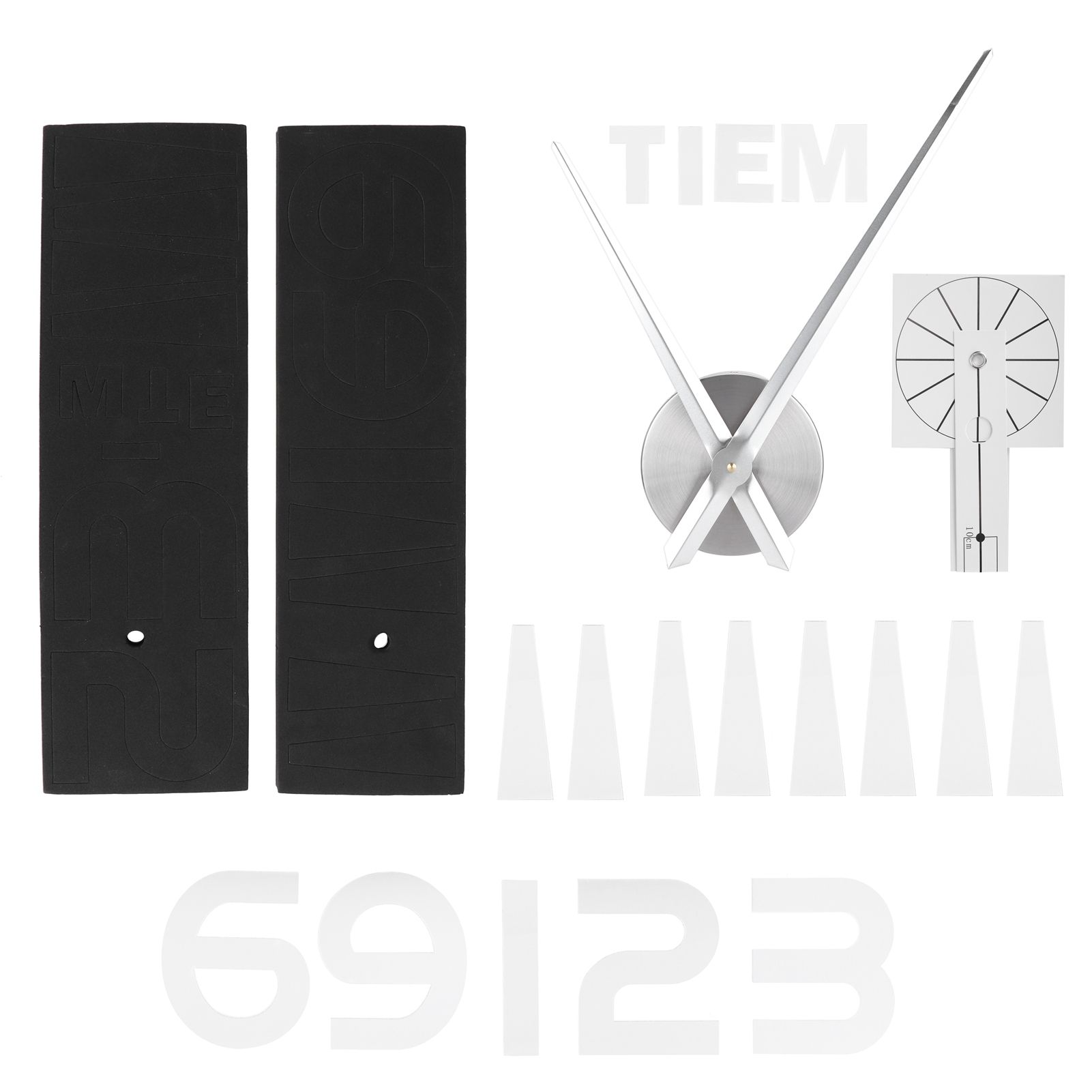 Frameless Wall Clock Sticker Mirror Surface Living Room Bedroom Office DIY DecorationSilver β image 3