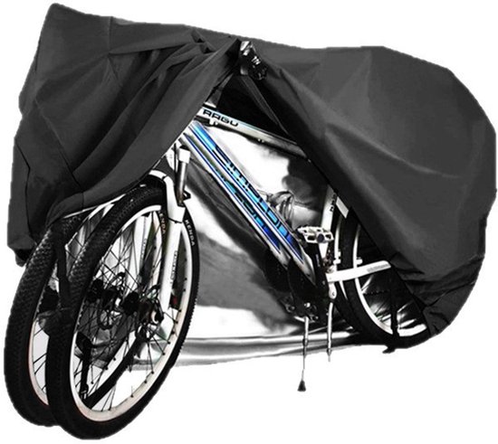 Bicycle cover - Suitable for 2 bicycles - Waterproof for outdoor use - UV protective - Bicycle cover with lock hole - Suitable for mountain bikes and